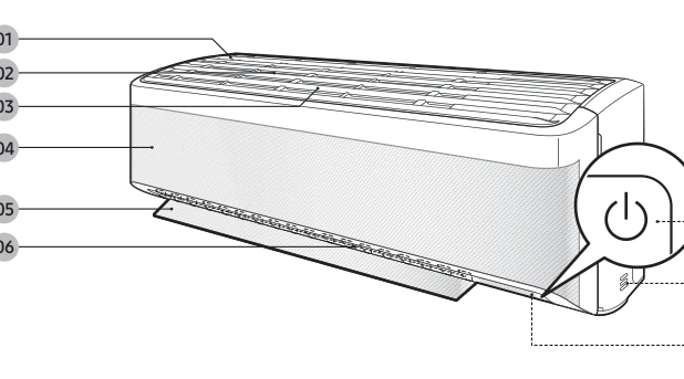 Samsung AI WindFree Duvar Tipi Split Klima 24.000 BTU ürün görseli