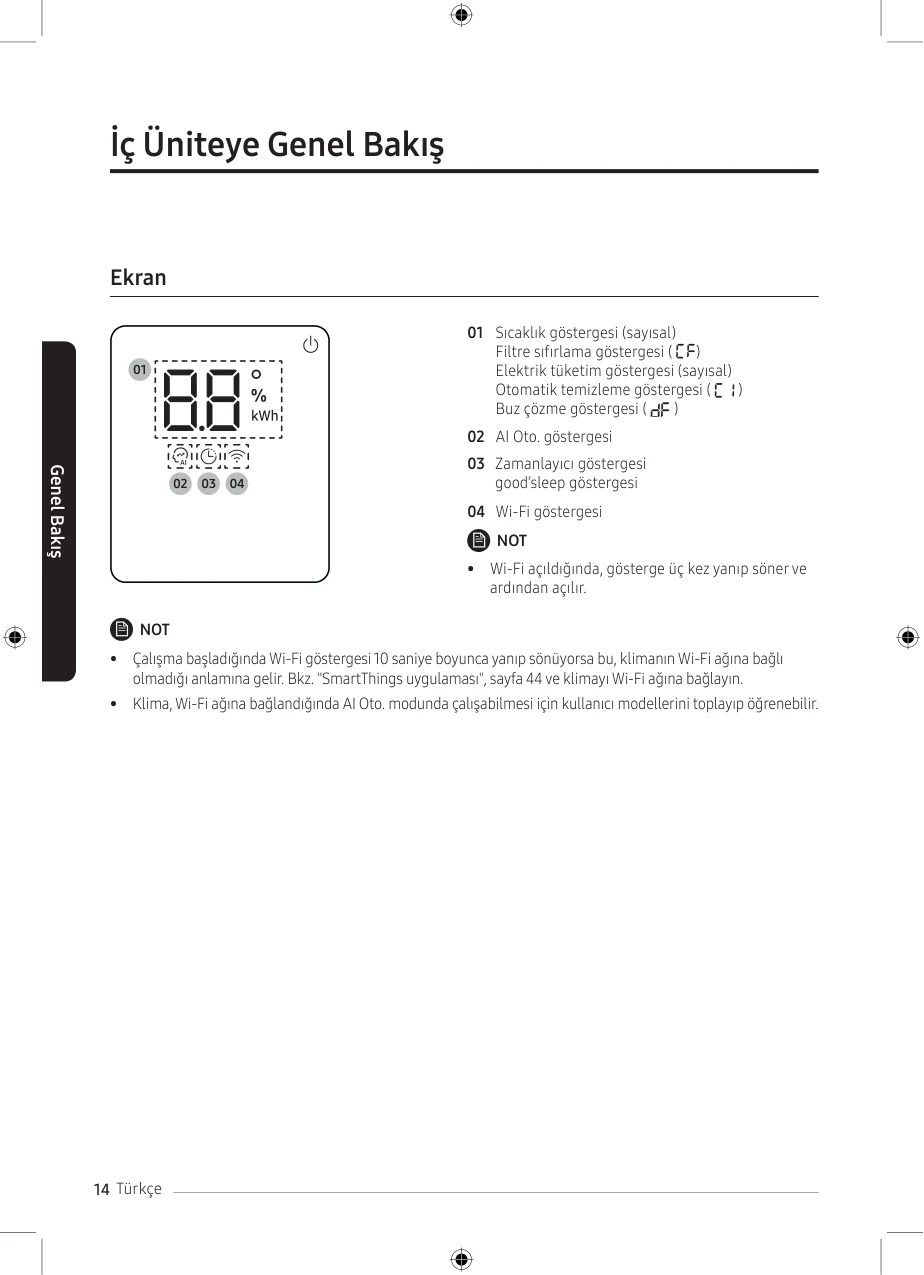 Samsung WindFree Premium Duvar Tipi Split Klima 12000 BTU Wi-Fi urun gorseli